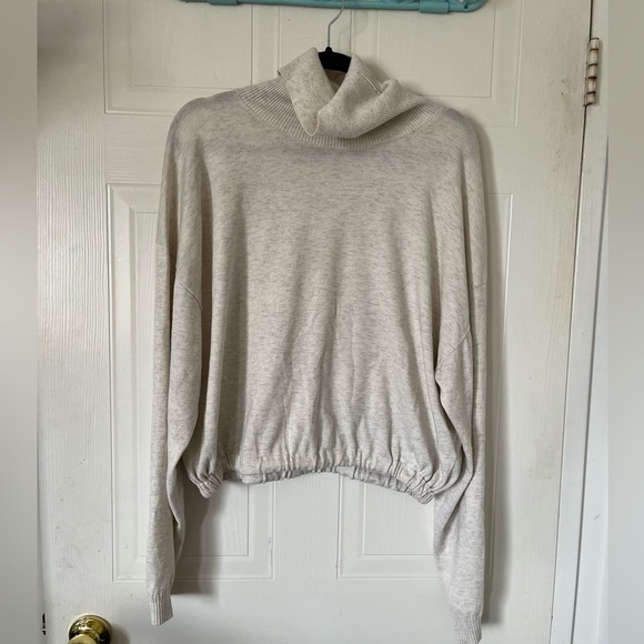 BABATON Cowlneck Sweater in heather gray - Picture 1 of 12